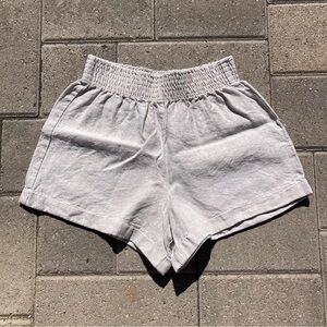 Reformation 100% Linen Shorts
